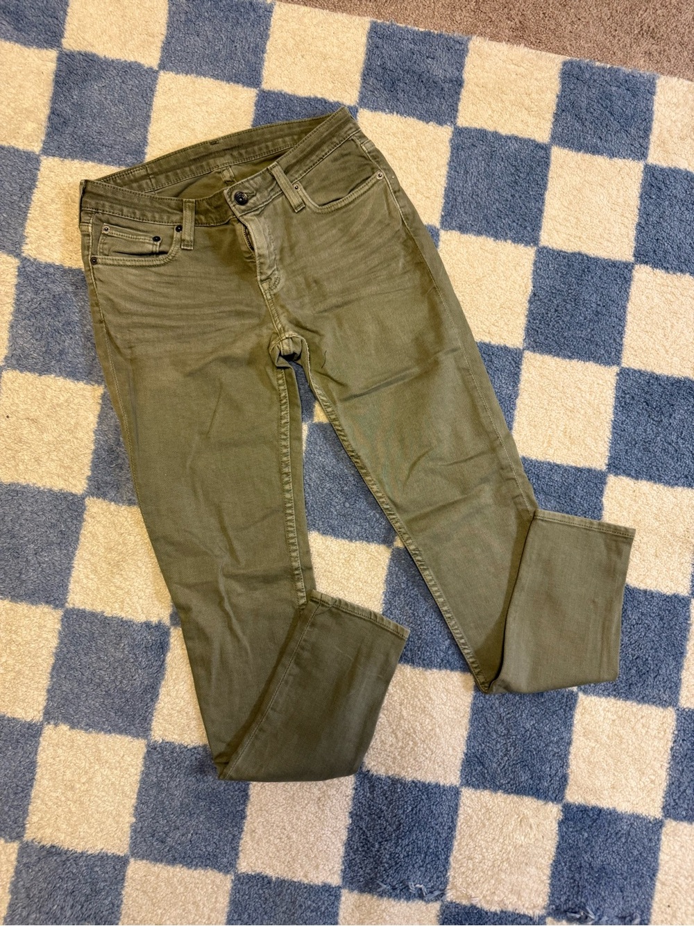 Big Star Olive Green Skinny Jeans